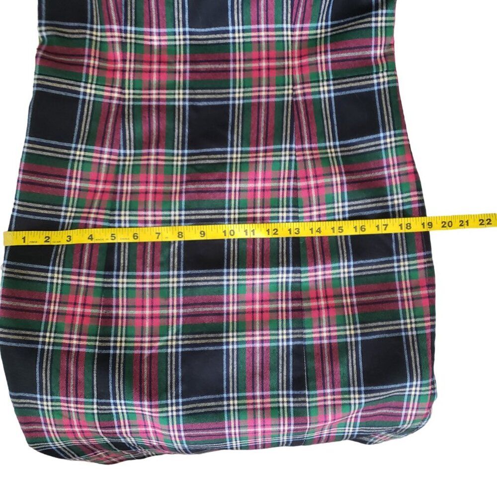 Pendleton Sheath Lined Plaid Dress 6 Wool Plaid Classic Style Like New Condition - Picture 10 of 11